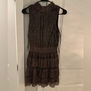 Gold and brown sparkly dress